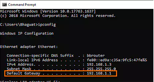 Default Gateway