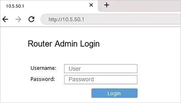 Enter username and password