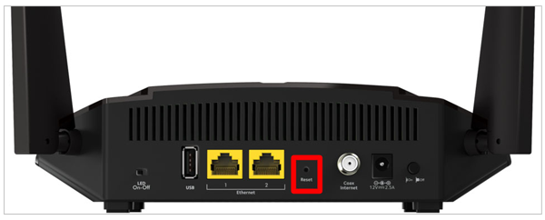 Press router Reset buttons