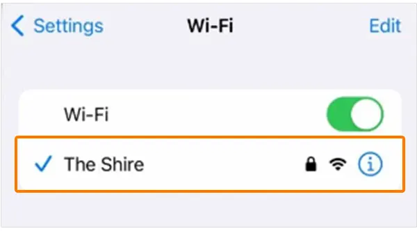 SSID iOS