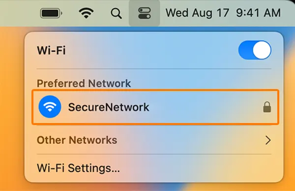 SSID on MacOS