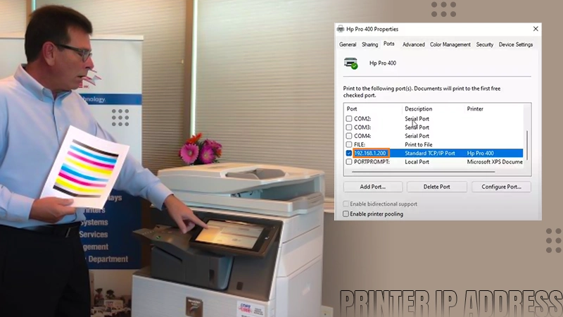 printer ip address